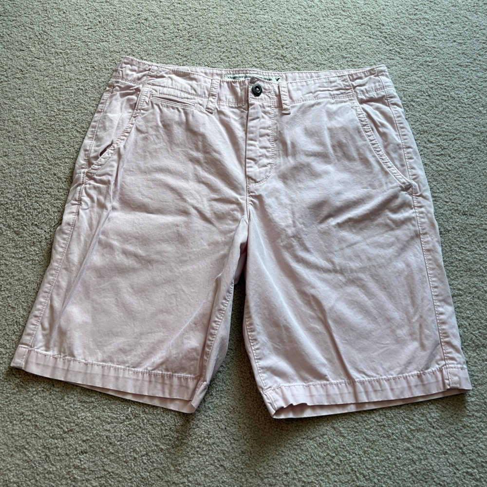 American Eagle Pink Chino Shorts